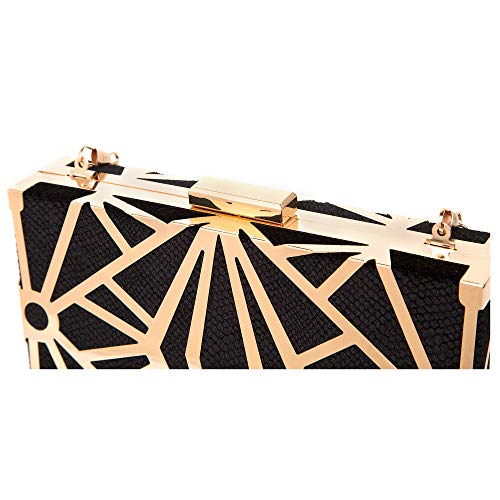 CARIEDO Women Evening Bag Elegant Clutch Purse Exquisite Velvet Metal Hollow out Handbags Prom Wedding Party - Image 5