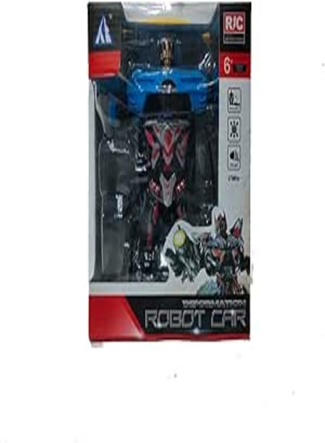 1:18 2 in 1 Robot Car Transormation – Reachargeable-blue for Boys