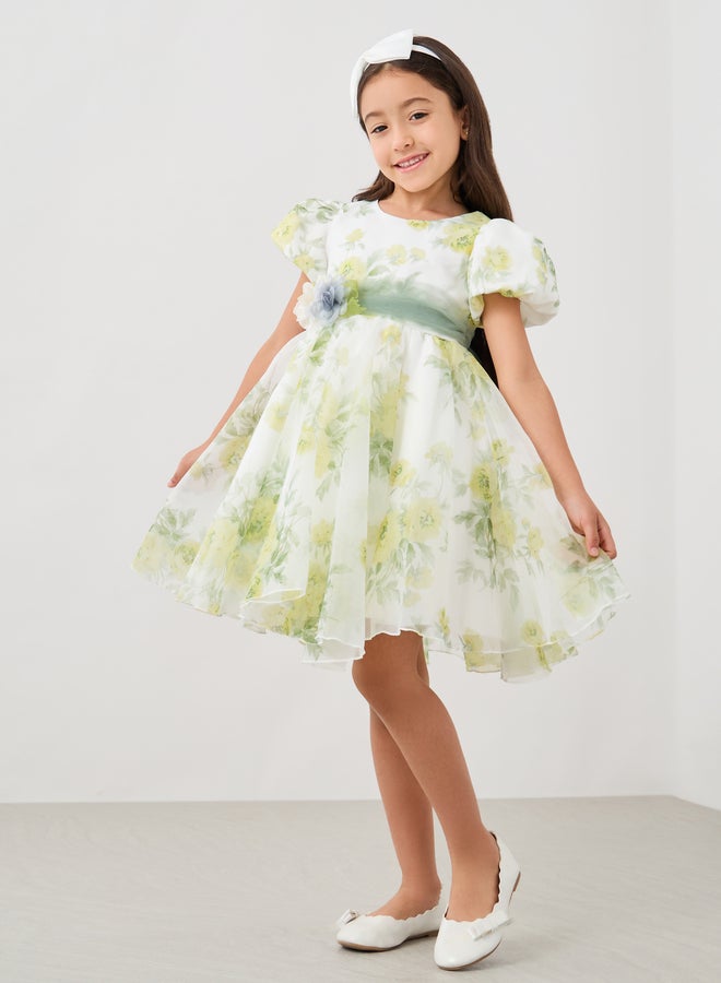 Styli Floral Organza Dress  - Image 1