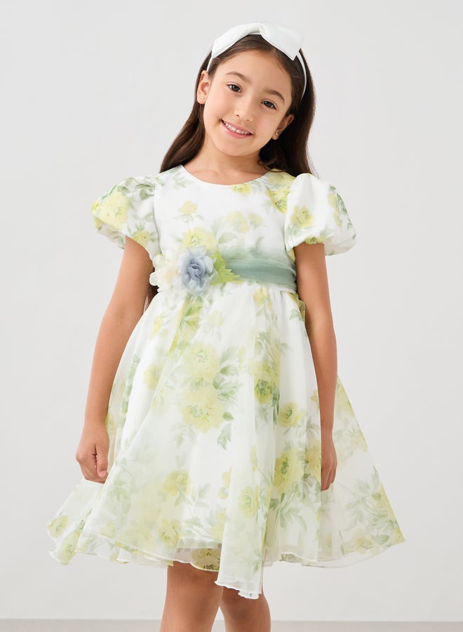 Styli Floral Organza Dress  - Image 2