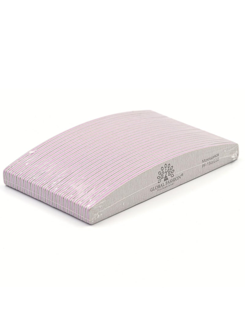 GLOBAL FASHION Global Fashion Professional Nail Files (24 pcs) - Double-Sided Washable 150/220 Grit  - Image 2