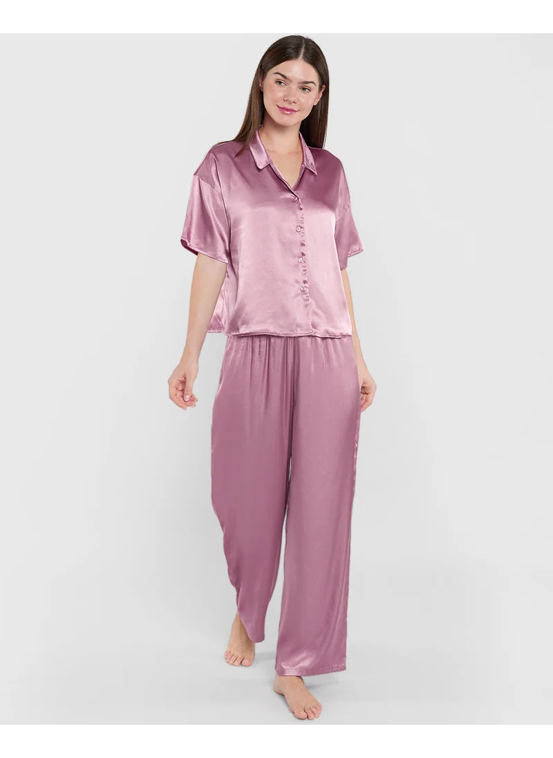 لا سينزا La Senza Sleep Unlined Satin Drawstring Pant