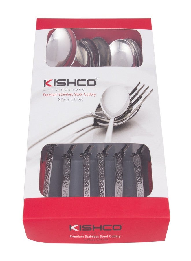 Kishco Parma Stainless Steel Dessert Soup Spoon - Pack of 6 - Image 2