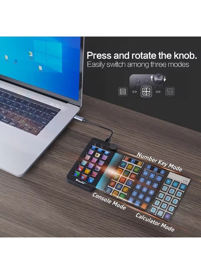 MiraBox N1 Versatile Keypad Streamdeck with Visual Customization and Screen Knob – Office Desktop Console Gift - Image 2