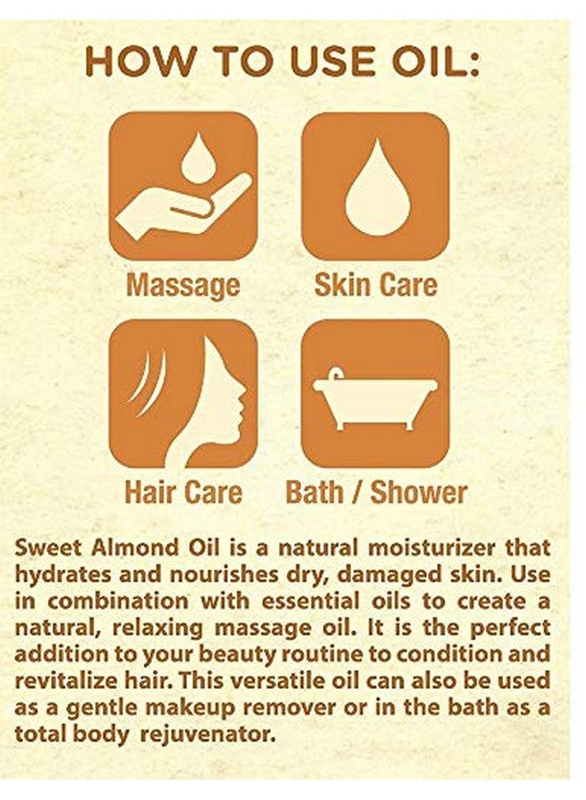 Nualoha Sweet Almond Oil Certified Organic- 100% Pure, Natural Cold Pressed Moisturizer For Hair, Skin & Body -220 Ml - Image 5