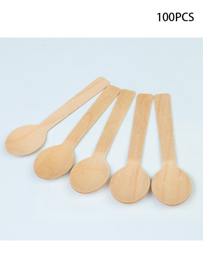 Generic 100-Piece Wooden Spoon Set Brown  - Image 1