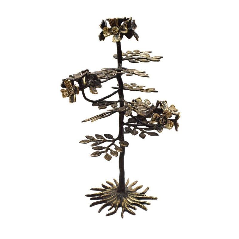 Tarang Arts Tarang Arts Brass Tree with Antique Finish Decorative Brass Tree Showpiece for Home Decor Living Room Table top Decor Sideboard Decor Items Office Gifts 18x9x8 Inch 