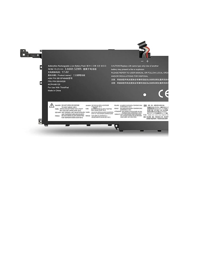 Terabyte بطارية لابتوب 15.2 فولت 52 واط ساعي 00HW028 متوافقة مع لينوفو ثينك باد X1 كاربون الجيل الرابع 4 2016 ثينك باد X1 يوغا الجيل 1 الجيل 2 00HW029 01AV441 - Image 2