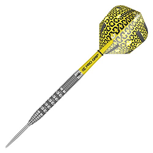 TARGET Darts Bolide 90% Tungsten Swiss Point Steel Tip Darts Set of 3, Barrel 01, 23 Grams | Featuring Pro Grip Dart Stems, Number 6 Dart Flights, Swiss Points | Professional Darts - Image 4