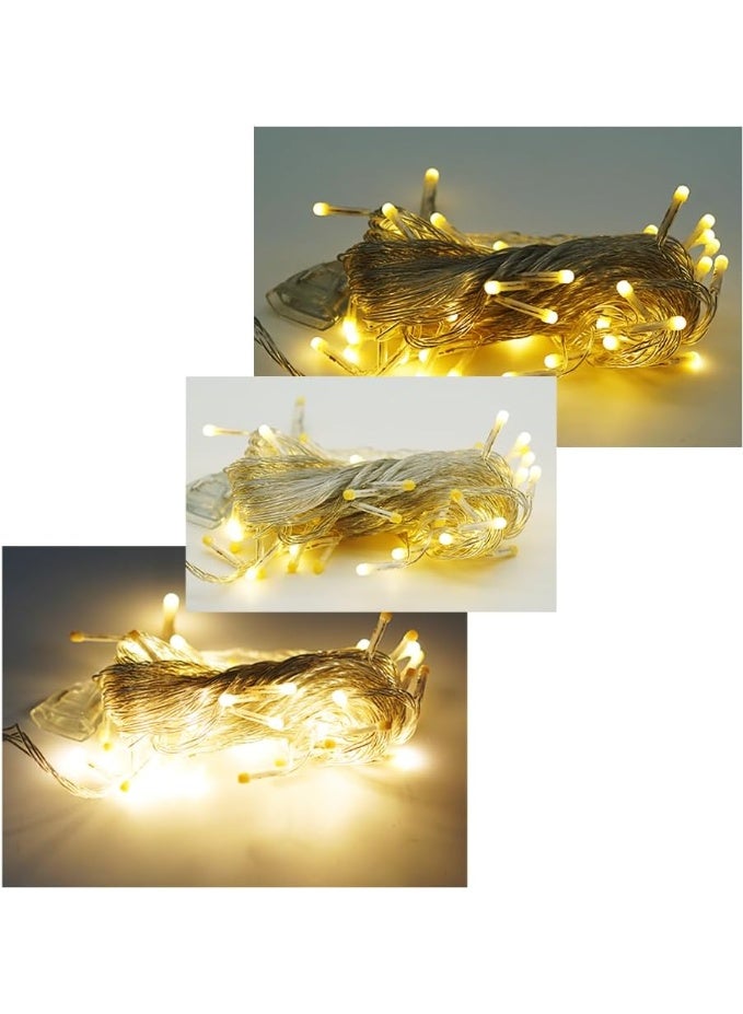 ALLTEC LED Pixel Serial String Light, 8 Meter Long, 50 LED Lights, Warm White, Copper Wire, 360 Degree Light Bulb, for Home Decoration, Diwali, Christmas - Image 3