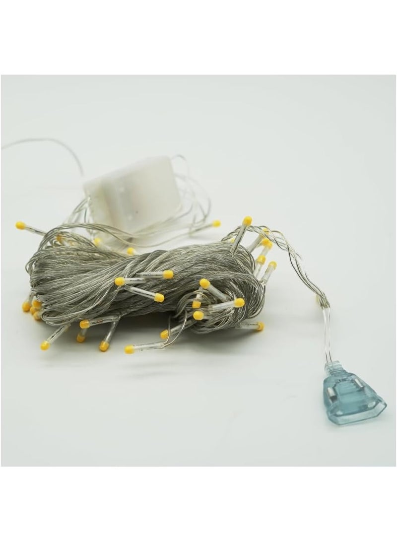 ALLTEC LED Pixel Serial String Light, 8 Meter Long, 50 LED Lights, Warm White, Copper Wire, 360 Degree Light Bulb, for Home Decoration, Diwali, Christmas - Image 2