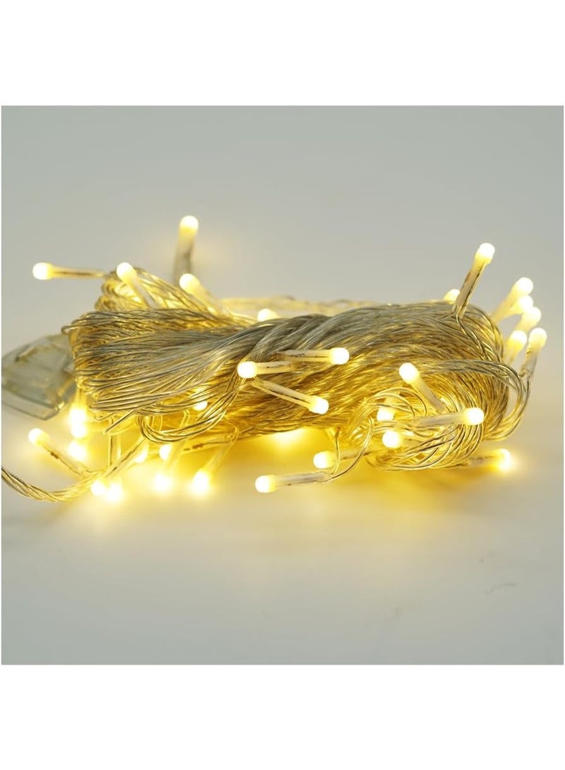 ALLTEC LED Pixel Serial String Light, 8 Meter Long, 50 LED Lights, Warm White, Copper Wire, 360 Degree Light Bulb, for Home Decoration, Diwali, Christmas - Image 4