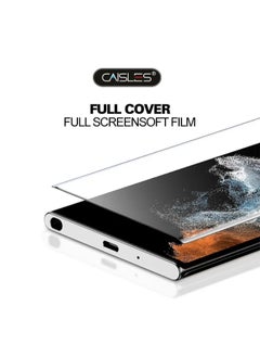 كايسلز واقي شاشة نانو 11d لسامسونج جالكسي اس 24 اولترا (Samsung Galaxy S24 Ultra), بتصميم منحني حماية فائقة من الحافة الى الحافة مع الوضوح الفائق والحماية ضد السقوط والخدوش، شفاف  - Image 4
