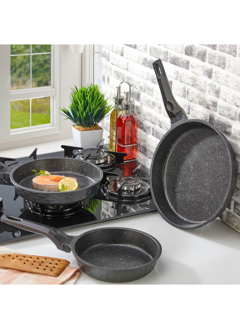 3 Piece Granite Cast Iron Pan Set Black - pzsku/Z525818FE2A939423E9FFZ/45/_/1735042635/30a09d91-4128-4078-9357-269ac9ea18ec