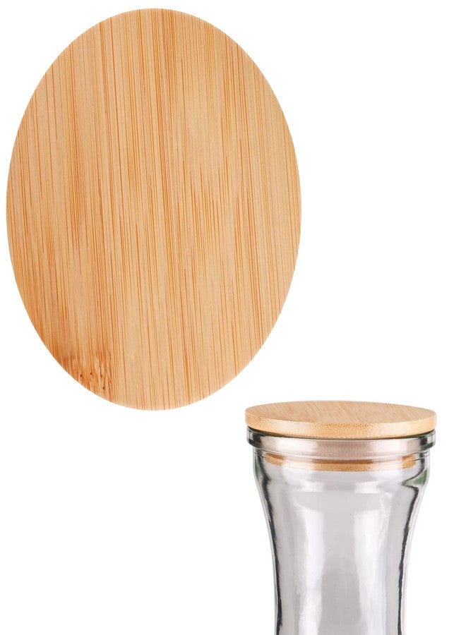 MVSSP 1-Pack Wooden Replacement Lid (2.52” ID, 3.22” OD) – Compatible with NETANY 35oz / 1L Water Carafe – Lid Only, Carafe Not Included - Image 1