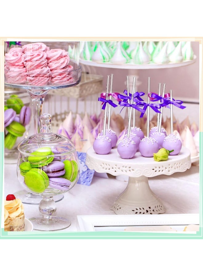 Zopeal Zopeal 200 Pieces Acrylic Lollipop Sticks Cake Pops Sticks Candy Sticks Treat Sticks for Wedding Halloween Christmas Candy Cake Pops Cupcake Toppers Chocolate Cookie Dessert (Clear, 8 Inch)  - Image 5