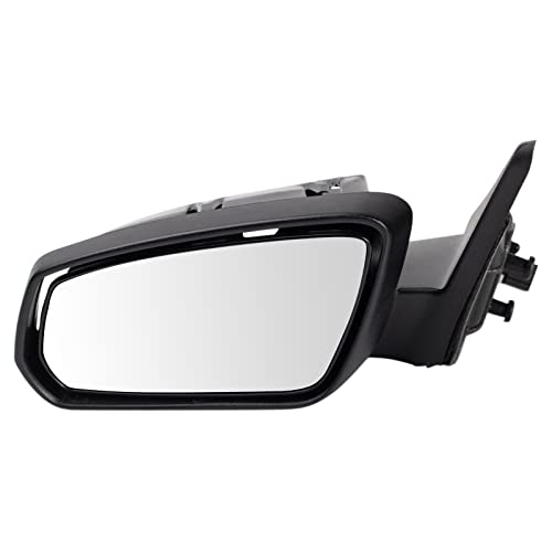 TRQ Driver Side Power Mirror Smooth Black Non-Heated Compatible with 2013-2014 Ford Mustang FO1320452 - Image 1