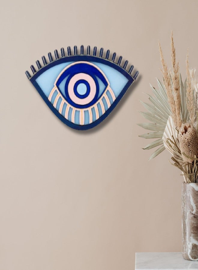 APS ART PLUS STORE متجر APS ART PLUS يقدم منحوتة خشبية ثلاثية الأبعاد على شكل عين شريرة لتزيين الجدران، قطعة ديكور جدارية فريدة للمنزل والمكتب وغرفة المعيشة - Image 3