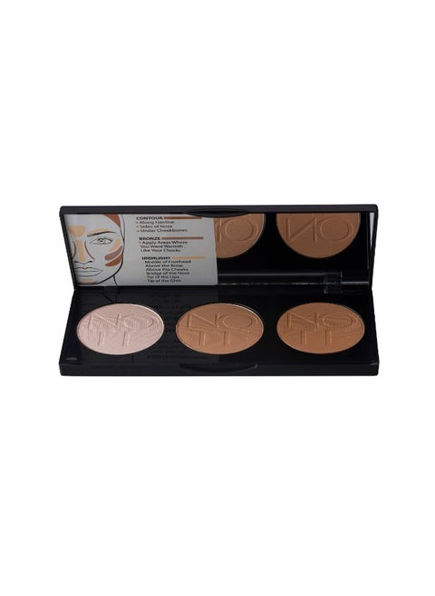 Note Perfecting Contouring Powder Palette With Argan Oil & Vitamin E - No. 01 Light To Medium