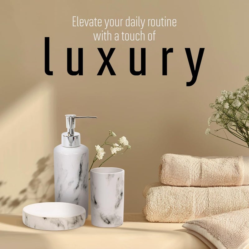 بوديكو طقم اكسسوارات حمام سيراميك 3 قطع من فريدا - Image 2