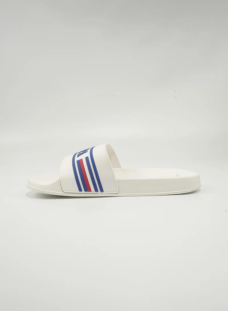 U.S. Polo Assn. 6M LEON GLB 6FX MEN OD_WHITE U.S. Polo Assn. Leon Men's Slip-On Comfortable Casual Everyday Slide Sandals - White for Men | Best Price UAE