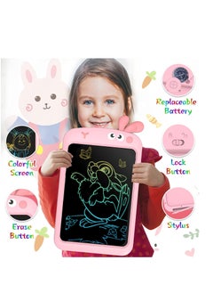 Excefore Kids Toys 10.5" LCD Writing Tablet for Boys and Girls Toddler Educational Boy Dinosaur Toys Age 2-7 Drawing Tablet for 2-7 Year Old Boys Girl Gift (Pink Rabbit)  - Image 2