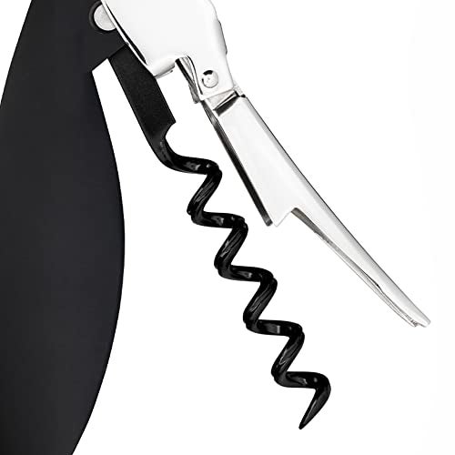 Alessi AAM32 B Parrot - Sommelier Design Corkscrew, Cast Aluminum and PC, Black - Image 4