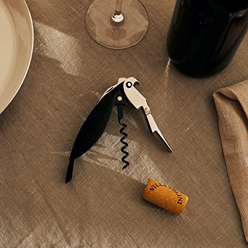 Alessi AAM32 B Parrot - Sommelier Design Corkscrew, Cast Aluminum and PC, Black - Image 5