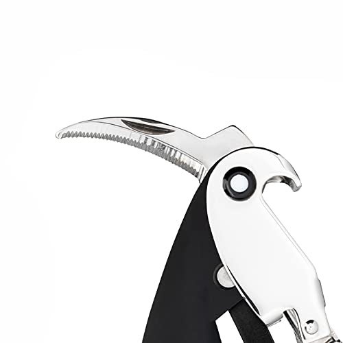 Alessi AAM32 B Parrot - Sommelier Design Corkscrew, Cast Aluminum and PC, Black - Image 3