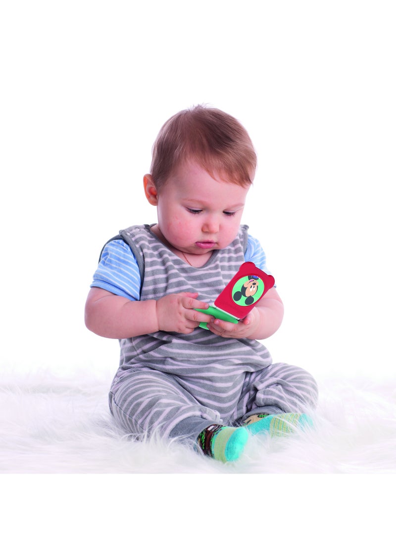 Disney Baby Mickey Mouse Interactive Flip Phone, Battery Operated | Musical Toy | Interactive Toy | Educational Toy | Early Learning Toy | Helps with Motor Skill Development| Perfect Gift for Baby and Toddler - Image 2