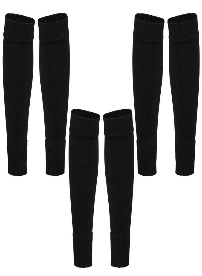 phnydreg 3 Pairs Leg Sleeve Socks Shin Pre Cut Socks for Kids Youth Men Women Soccer Running Cycling - Image 1