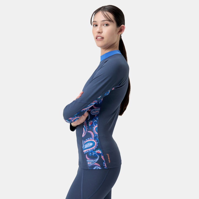 speedo Women's Long Sleeve Swimming Rashguard - Image 1
