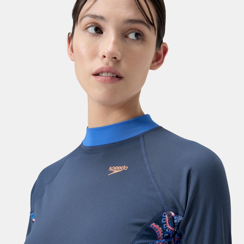 speedo Women's Long Sleeve Swimming Rashguard - Image 4