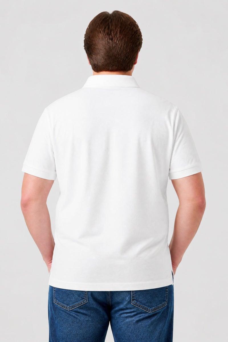La Martina Men Regular Fit Embroidered Logo Short Sleeve Polo Shirt, White - Image 4