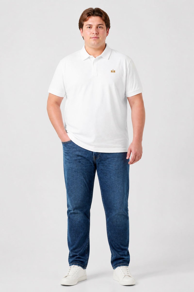 La Martina Men Regular Fit Embroidered Logo Short Sleeve Polo Shirt, White - Image 2
