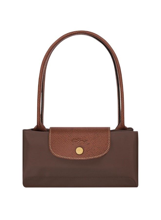 Longchamp Le Pliage Medium Tote Bag, Chocolate Brown, Synthetic Leather Trim - Image 5