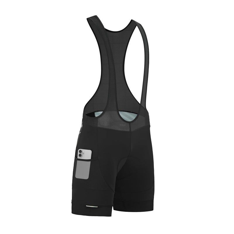 Santic Cycling Bib Shorts Men Padded Cycling Bib Tights Men Bike Bibs with Pocket - Image 2