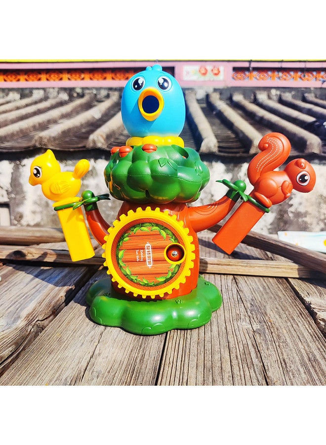 Woodpecker Insect Catching Toy Forest Doctor Intelligence Development Magnetic Puzzle Feeding Bird Children Fishing Toy Feeding Bird-Color:Oversized Trunk + Bird + Squirrel-yellow - Image 5