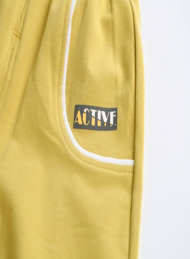 Elephant Paradise Active Printed Sweatpants Yellow  - Image 2