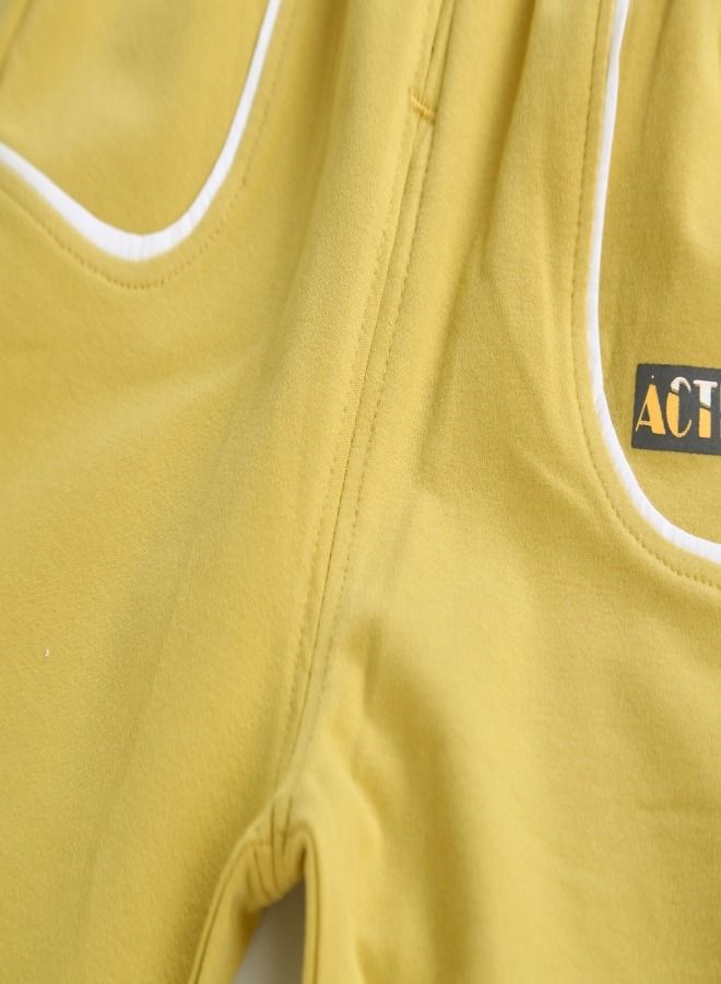 Elephant Paradise Active Printed Sweatpants Yellow  - Image 4