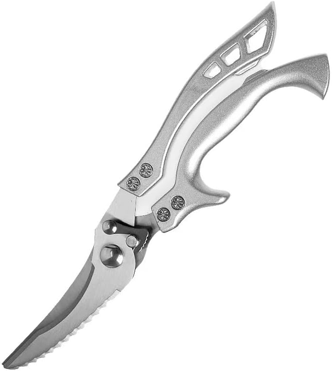 Powerful Kitchen Scissors - Stainless Steel Chicken, Duck, Fish Cutter Shears for Effortless Food Prep - Image 1