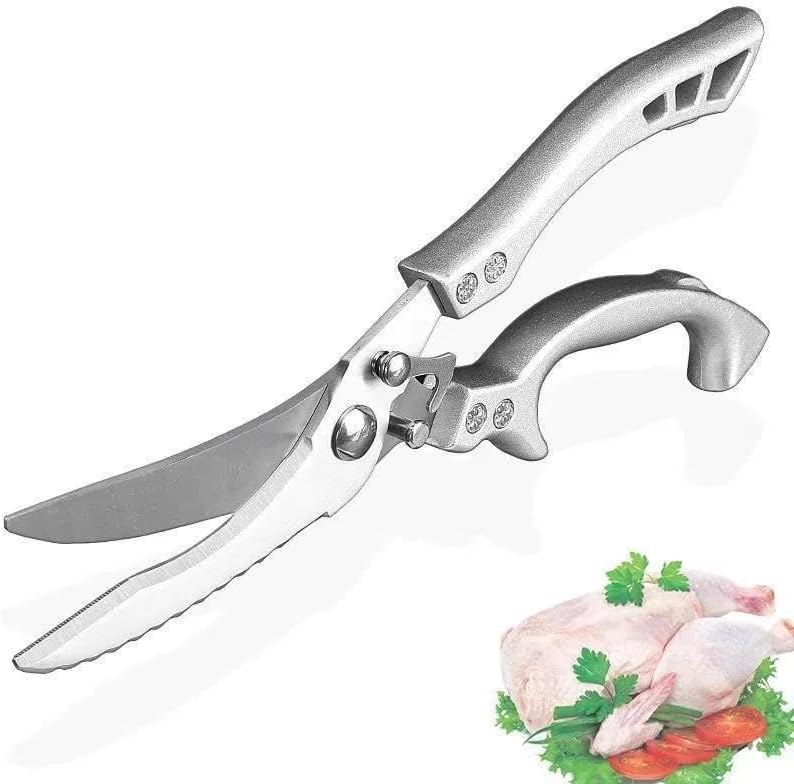 Powerful Kitchen Scissors - Stainless Steel Chicken, Duck, Fish Cutter Shears for Effortless Food Prep - Image 5