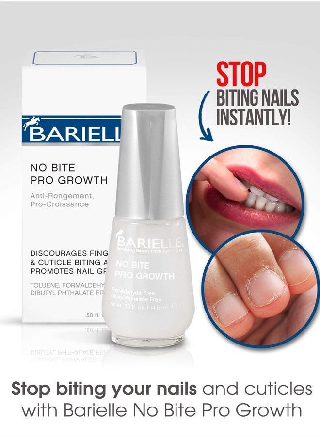 BARIELLE Barielle No Bite Pro Growth, 0.5 Ounce - Nail Biting Prevention Treatment for Adults & Children, Stops Nail Biting - MADE IN USA  - Image 2