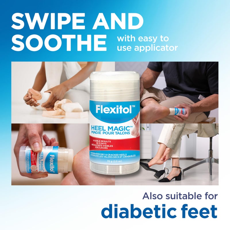 Flexitol Heel Magic For Dry Skin or Rough Heels with Shea Butter & Vitamin E, 2.5 Ounce - Image 4