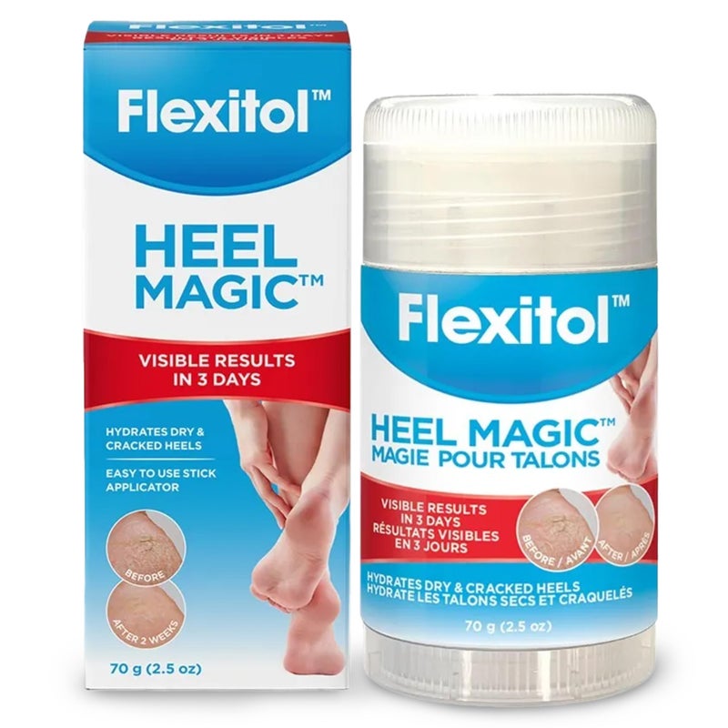 Flexitol Heel Magic For Dry Skin or Rough Heels with Shea Butter & Vitamin E, 2.5 Ounce - Image 1