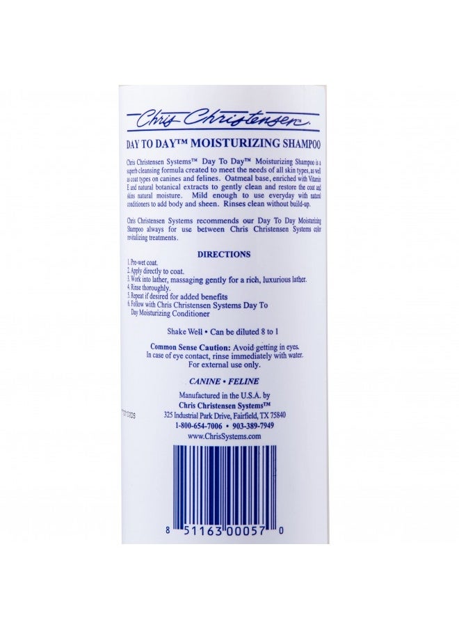 Chris Christensen Chris Christensen Day To Day Ultra Concentrated Dog Shampoo, Makes Up To 8 Bottles, Groom Like A Professional, Moisturizing, All Coat Types, For Daily Use, Made In Usa, 16Oz 