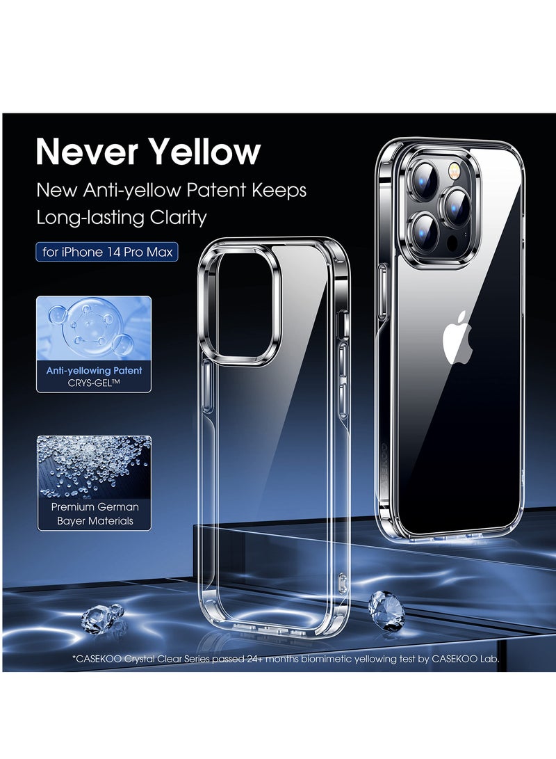 BORTONY iPhone 15 Pro Protective Case 6.1 Inch Yellow Resistant Transparent Cover Full Body Protection Shockproof Soft TPU Back Slim Thin Cover for iPhone 15 Pro - Image 2