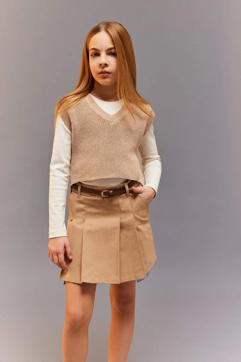 DeFacto Girl V-Neck Knit Vest