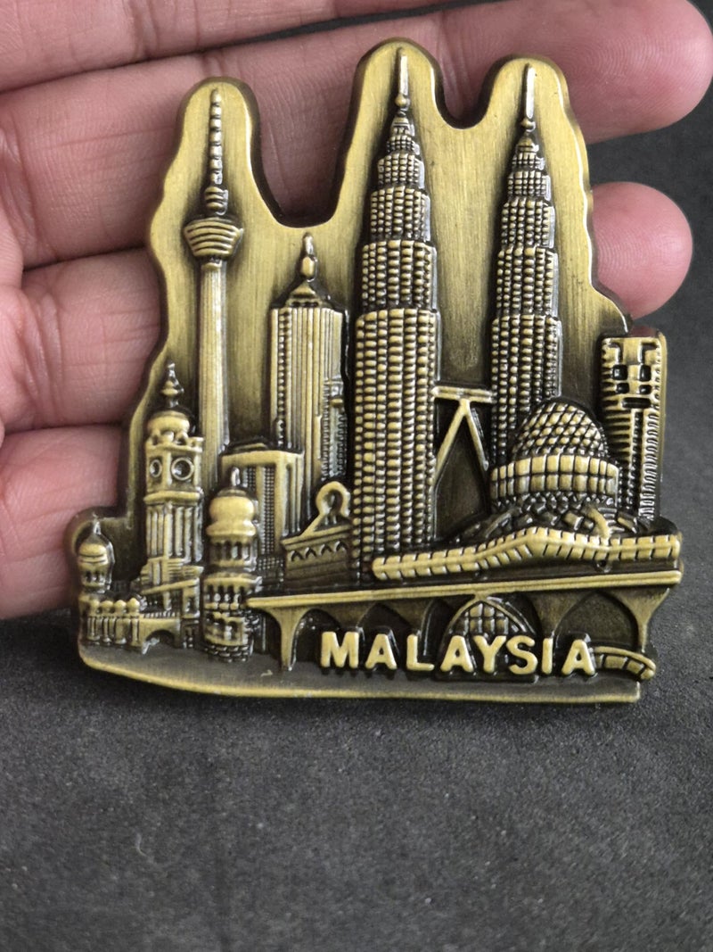 DT DECTONE Regular Metal Fridge Magnet, Malaysia 3D Metal Magnet for Fridge, Study Table, Office Desk, Ideal Gift, Best Home Decor Item for Travel Enthusiasts 6 X 7 CM, Pack of 1 - Image 4