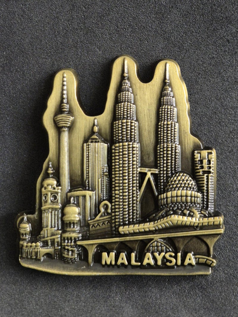 DT DECTONE Regular Metal Fridge Magnet, Malaysia 3D Metal Magnet for Fridge, Study Table, Office Desk, Ideal Gift, Best Home Decor Item for Travel Enthusiasts 6 X 7 CM, Pack of 1 - Image 2
